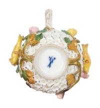 A Meissen Porcelain Schneeballen Cup and Saucer — 19TH/20TH CENTURY