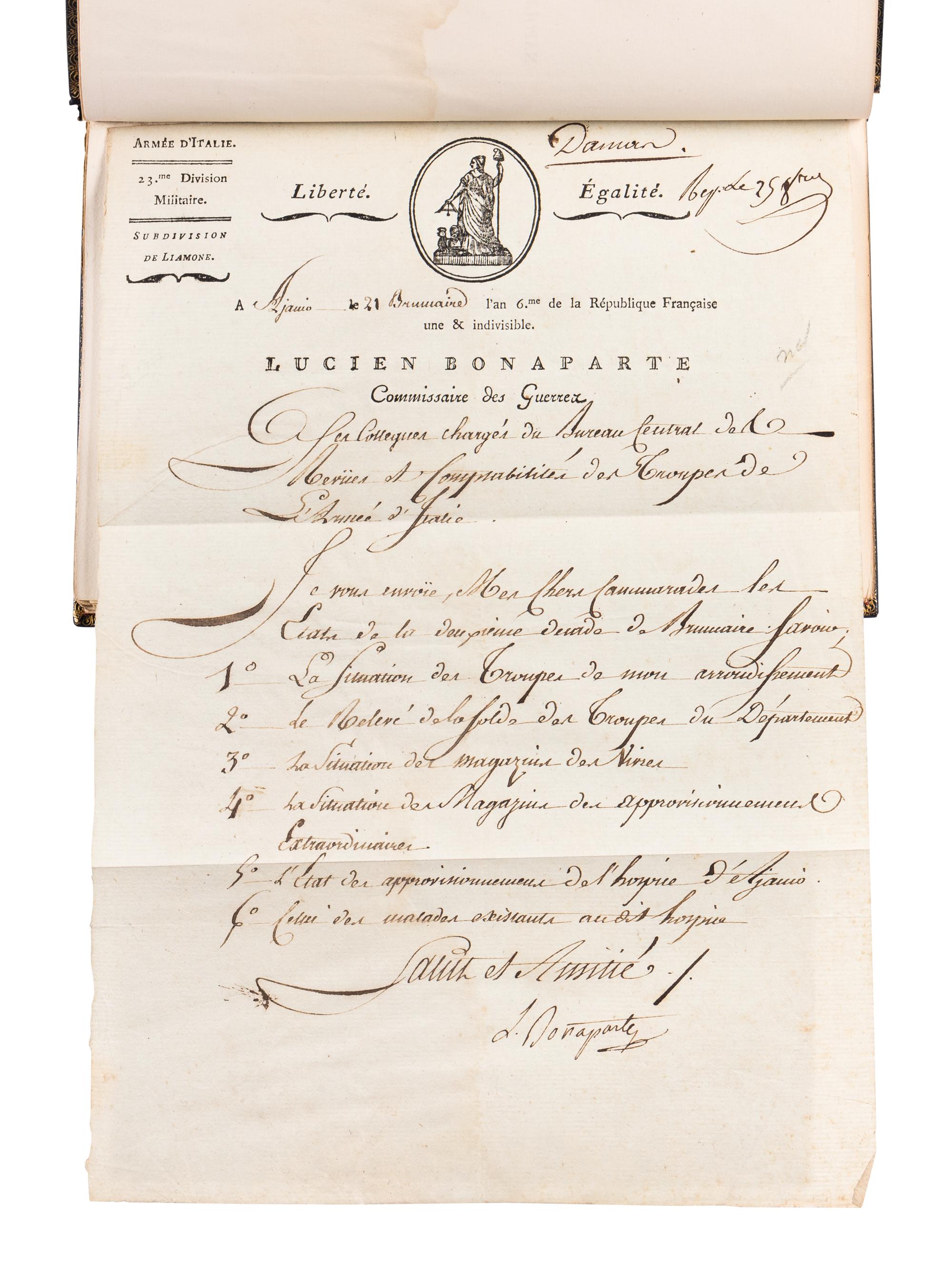 [BINDINGS] -- [BONAPARTE, Napoleon (1769-1821)]. [The Napoleon Series]. HAZLITT, William. Life of Napoleon Bonaparte . 12 volumes. -- BOURRIENNE, Louis Antoine Fauvelet de (1769-1834). Life of Napoleon Bonaparte . 8 volumes. -- JUNOT, Laure, Duchesse D'Abrantes (1784-1838). Memoirs of Madame Junot . 12 volumes. London: H.S. Nicols Co., n.d.