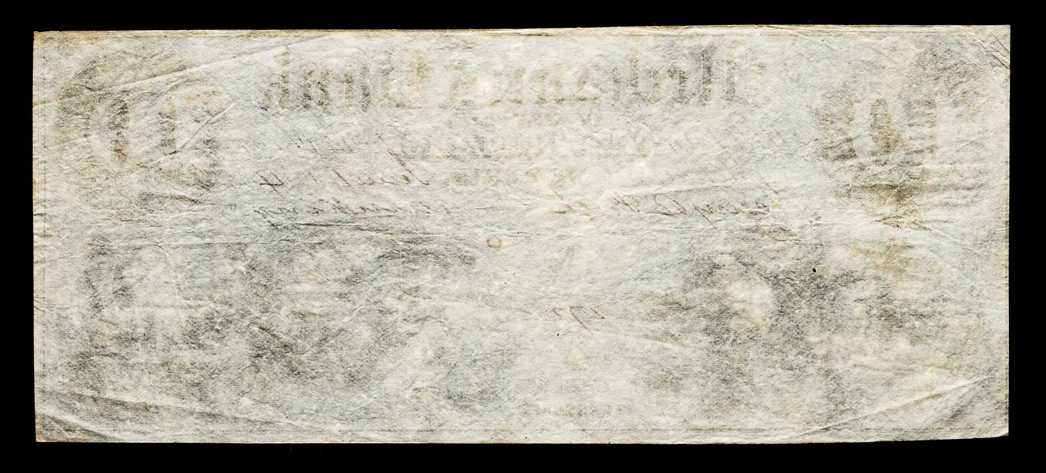 Obsolete $10 Bank Note: The Mechanics Bank of Memphis — MEMPHIS, TENNESSEE, 1854