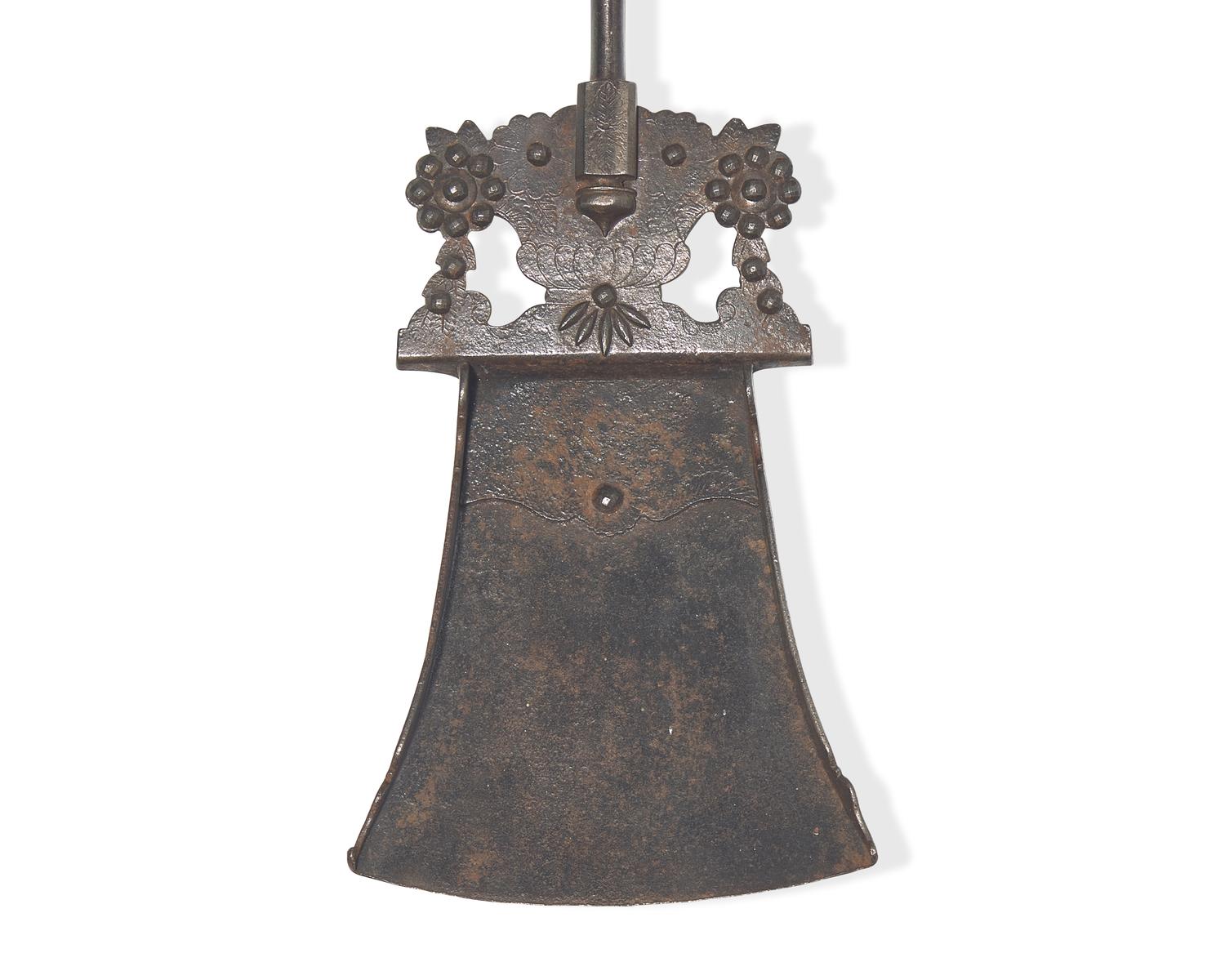 Two Wrought and Sheet Iron Ash Shovels, Probably French, 18th / 19th Century