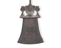 Two Wrought and Sheet Iron Ash Shovels, Probably French, 18th / 19th Century
