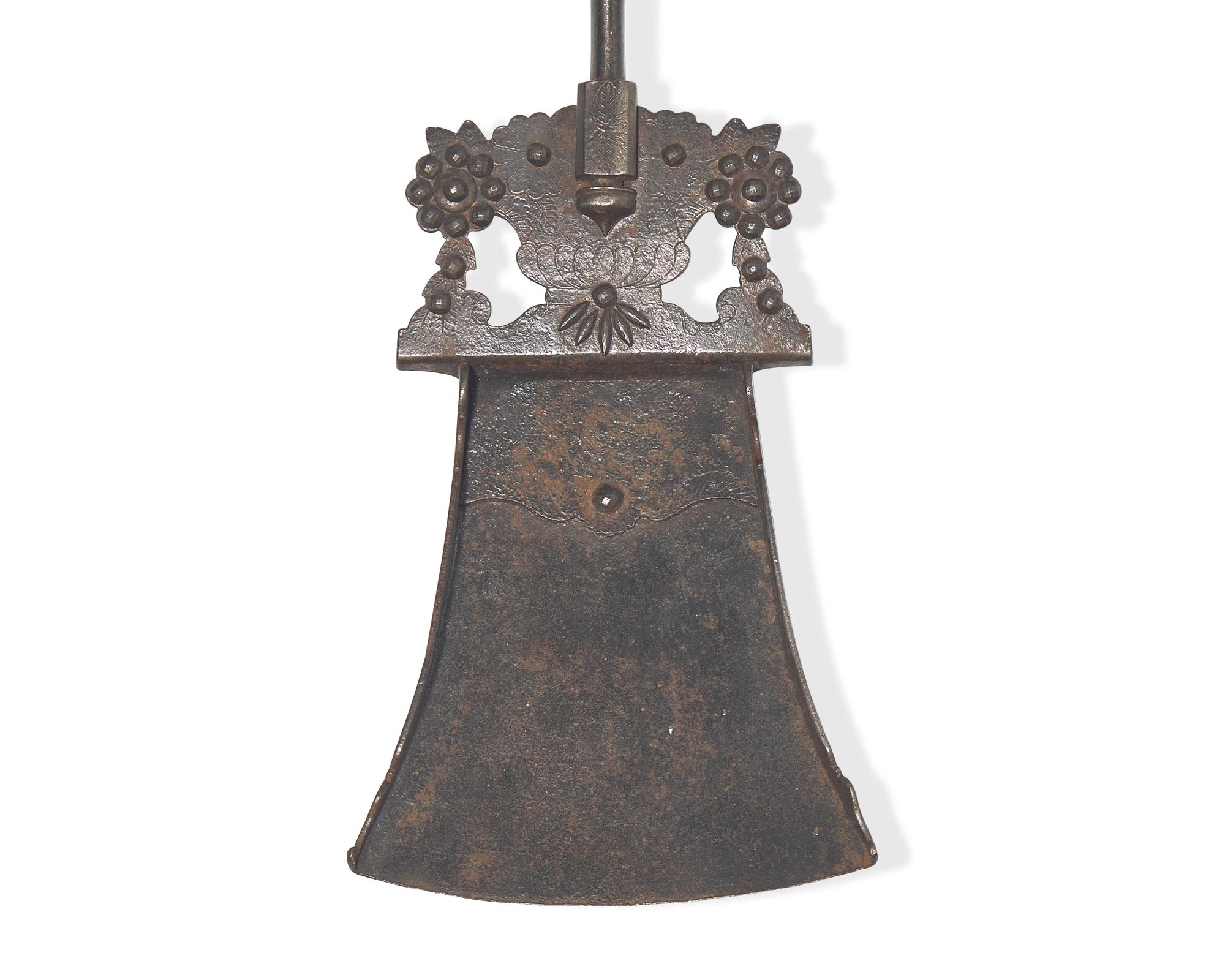 Two Wrought and Sheet Iron Ash Shovels, Probably French, 18th / 19th Century