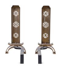 Chinoiserie Andirons