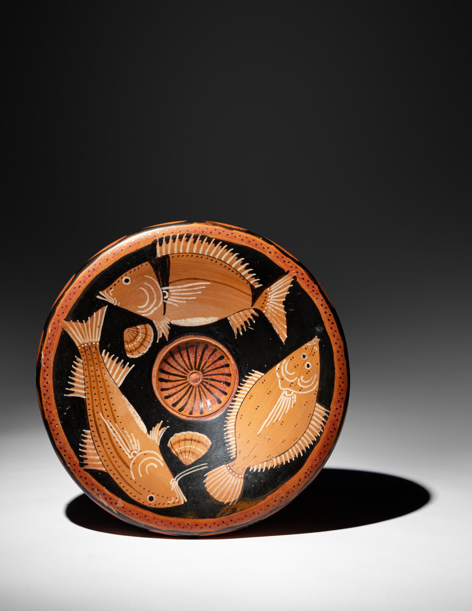 An Apulian Red-Figured Fish Plate