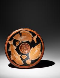 An Apulian Red-Figured Fish Plate