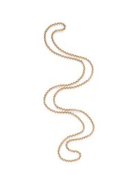ANTIQUE, YELLOW GOLD LONGCHAIN NECKLACE