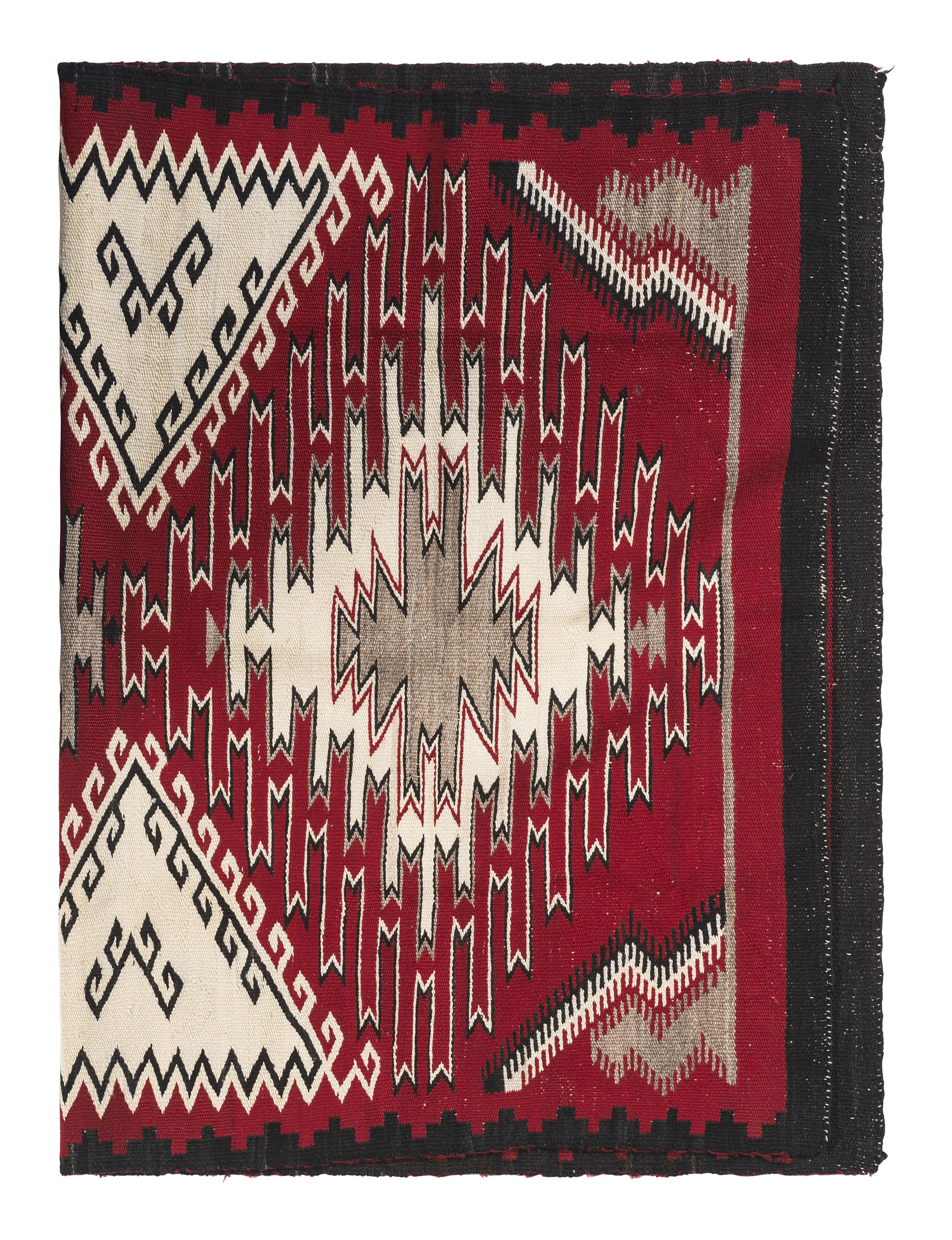 Navajo Red Mesa Outline Weaving / Rug