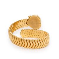 Ponte Vecchio, 18K Yellow Gold and Diamond Heart Wrap Watch