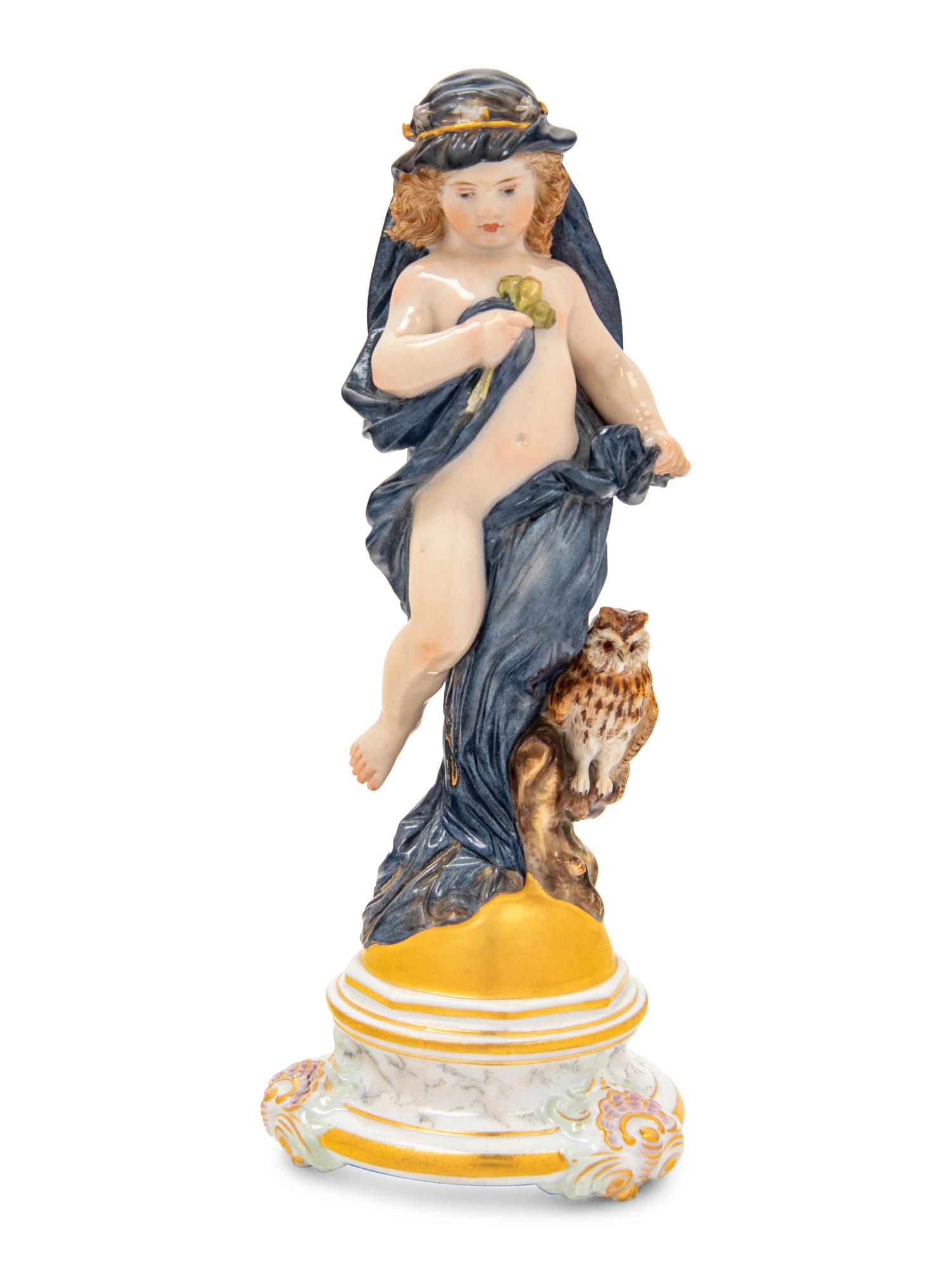 A Meissen Porcelain Figure Emblematic of Night