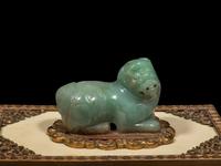Three Chinese Carved Hardstone Desk Articles