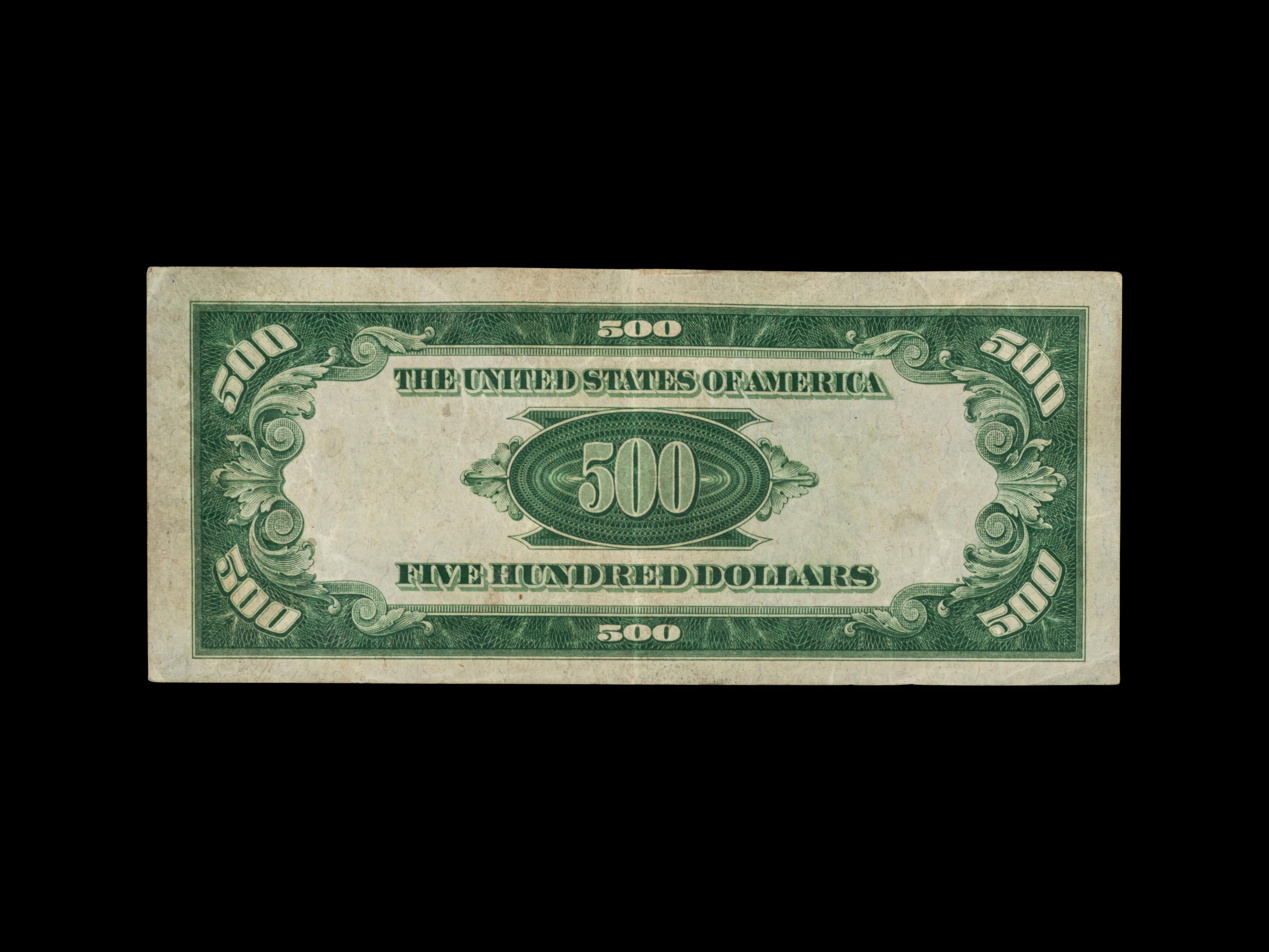 Three $500 Federal Reserve Notes