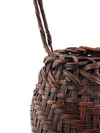 Three Japanese Bamboo Ikebana Baskets [Basket pictured far right to be returned to client; not included in donation group]