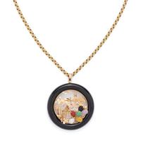 YELLOW GOLD AND JADE PENDANT/NECKLACE