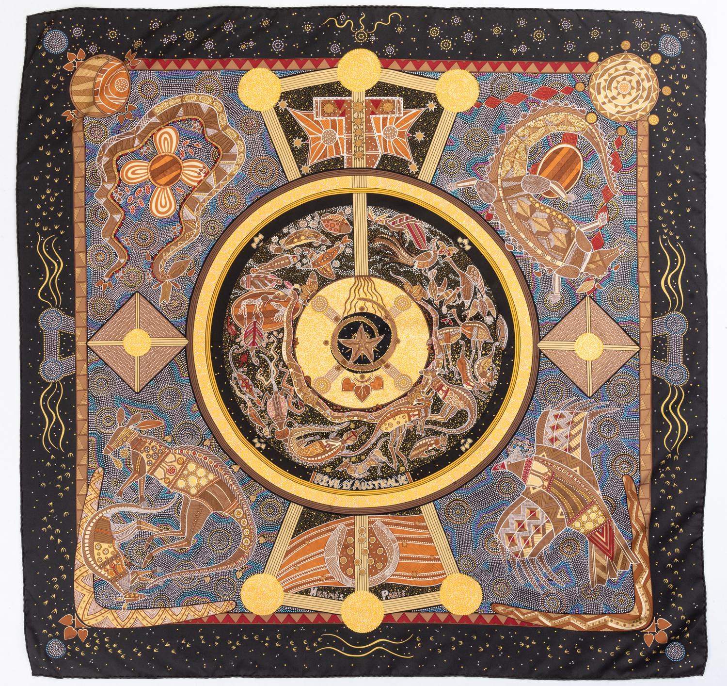 Three Hermès 90cm Silk Scarves
