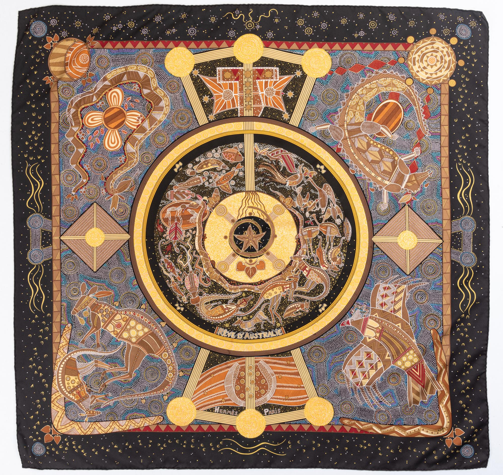 Three Hermès 90cm Silk Scarves