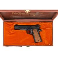 *2 of 2 Consecutively Numbered Colt Custom Shop Engraved Gold Cup National Match Pistol in Factory Box