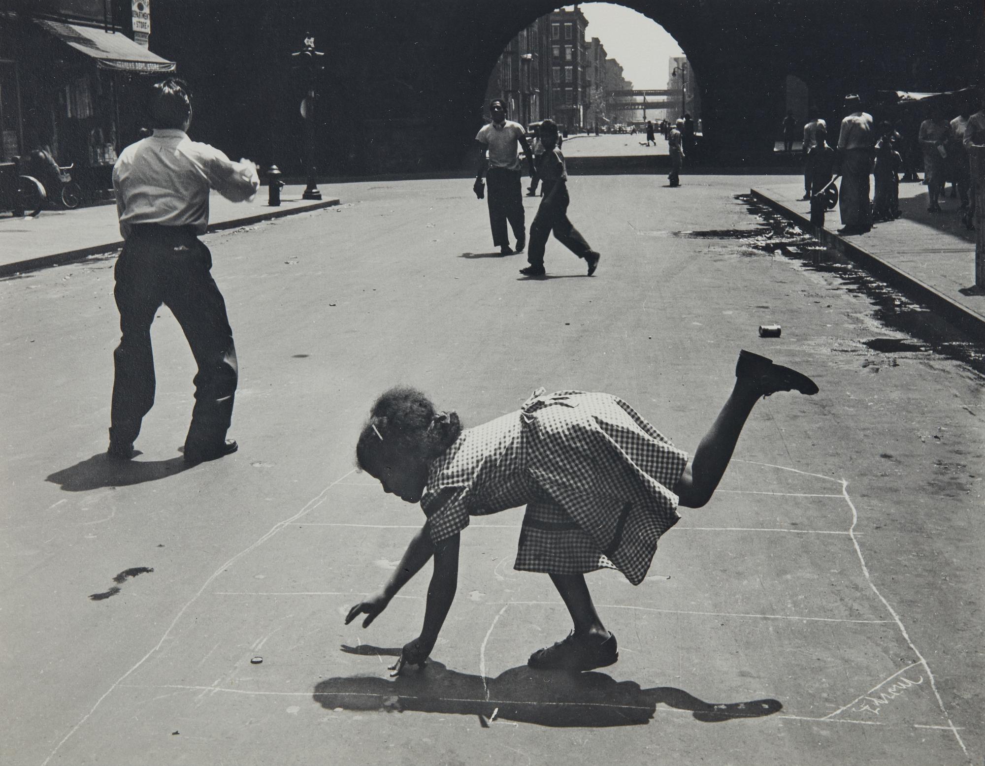 Walter Rosenblum (1919-2006) Hopscotch, 105th Street, New York City,1952