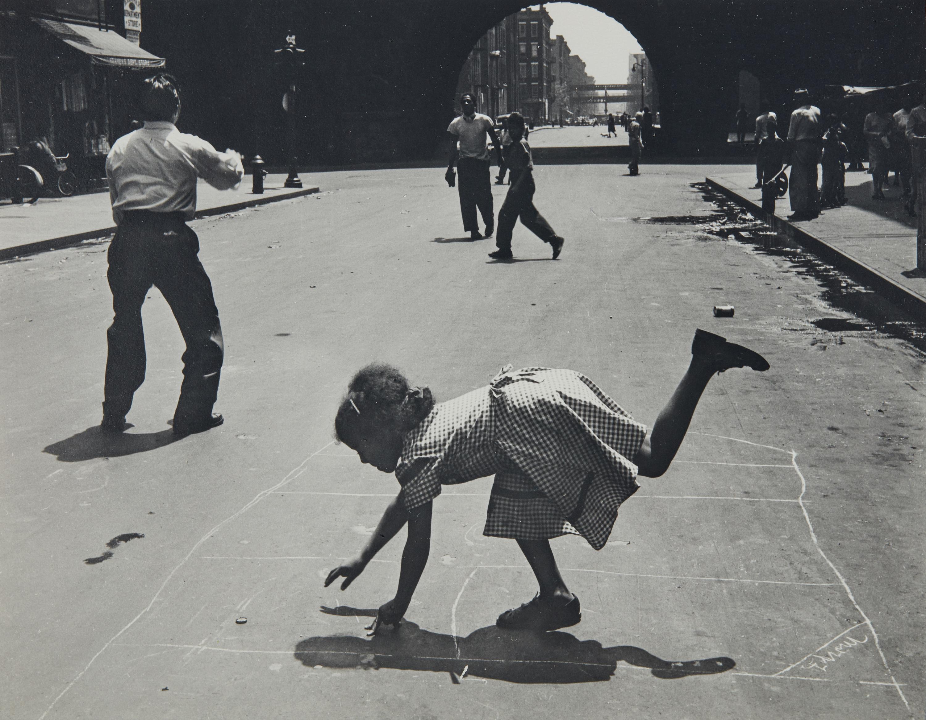 Walter Rosenblum (1919-2006) Hopscotch, 105th Street, New York City,1952