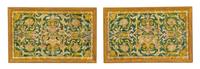 A Pair of French Silk Embroidered Panels