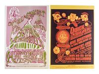 [MUSIC] -- [POSTERS]. MOUSE, Stanley, RENICK, Steve, MOSCOSO, Victor, and LANDSDOWN, Ned, artists. A group of 8 Family Dog posters from 1966, comprising: