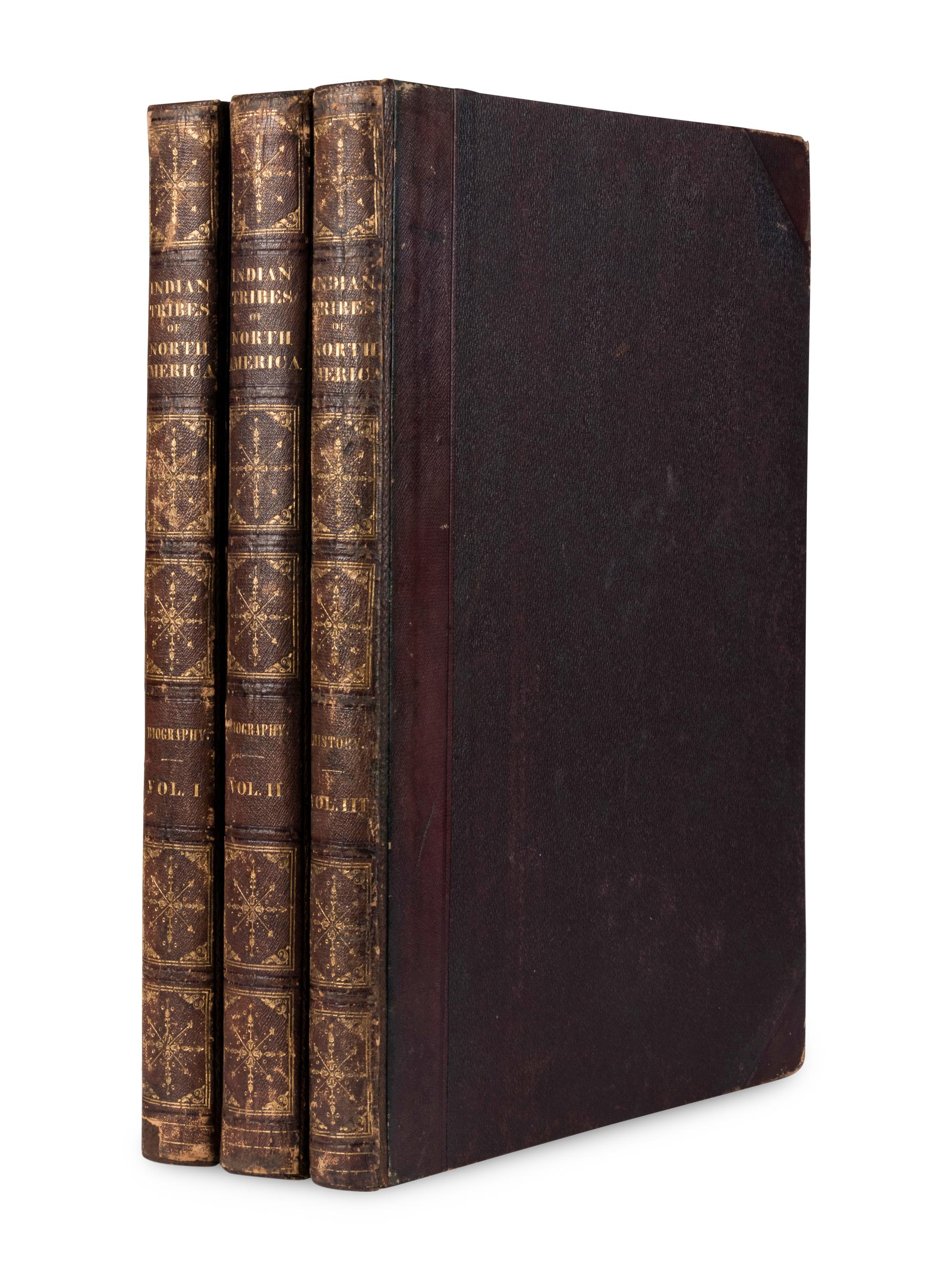 McKENNEY, Thomas L. (1785-1859) and James HALL (1793-1868). History of the Indian Tribes of North America . Philadelphia: [Edward C. Biddle, 1836]; Frederick W. Greenough, 1838; Daniel Rice and James G. Clark, 1844.