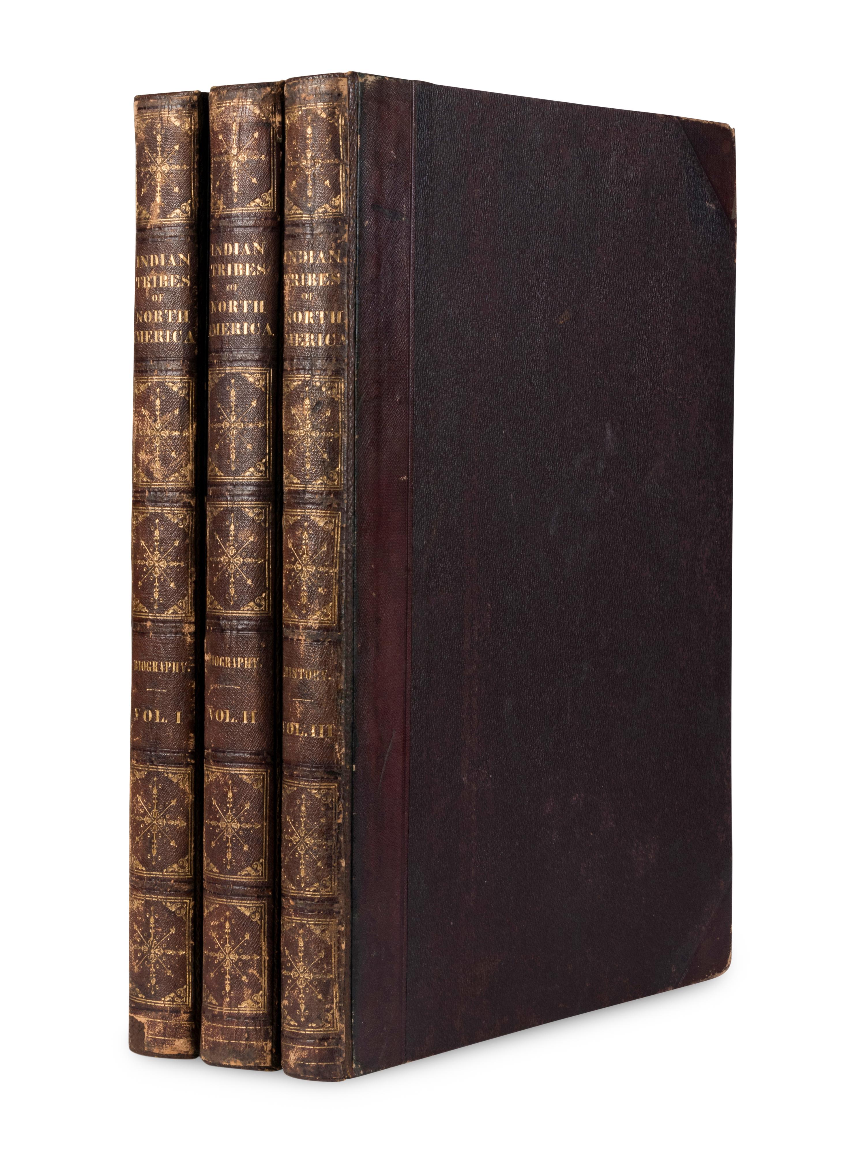 McKENNEY, Thomas L. (1785-1859) and James HALL (1793-1868). History of the Indian Tribes of North America . Philadelphia: [Edward C. Biddle, 1836]; Frederick W. Greenough, 1838; Daniel Rice and James G. Clark, 1844.