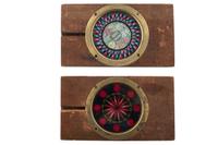 [MAGIC LANTERN SLIDES]. A group of 37 miscellaneous glass viewing slides including chromatrope mechanical examples.
