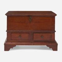 A miniature Chippendale carved walnut blanket chest Maxatawny Township, Berks County, PA, late 18th century