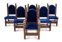 A Group of Six Jacobean Style Dining Chairs