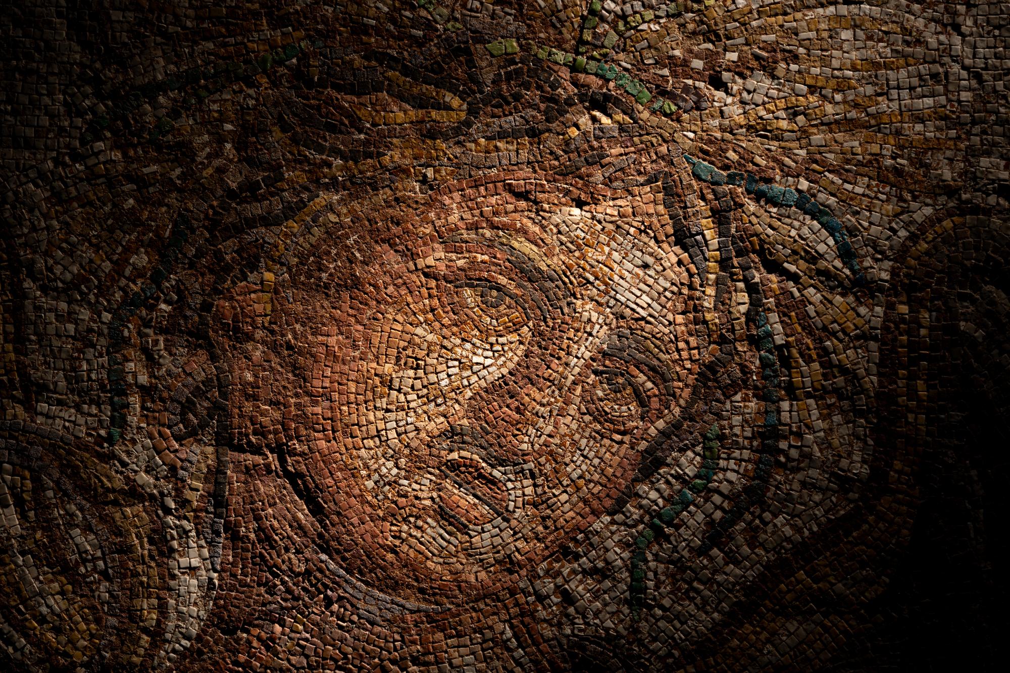 A Roman Mosaic Panel Depicting Summer