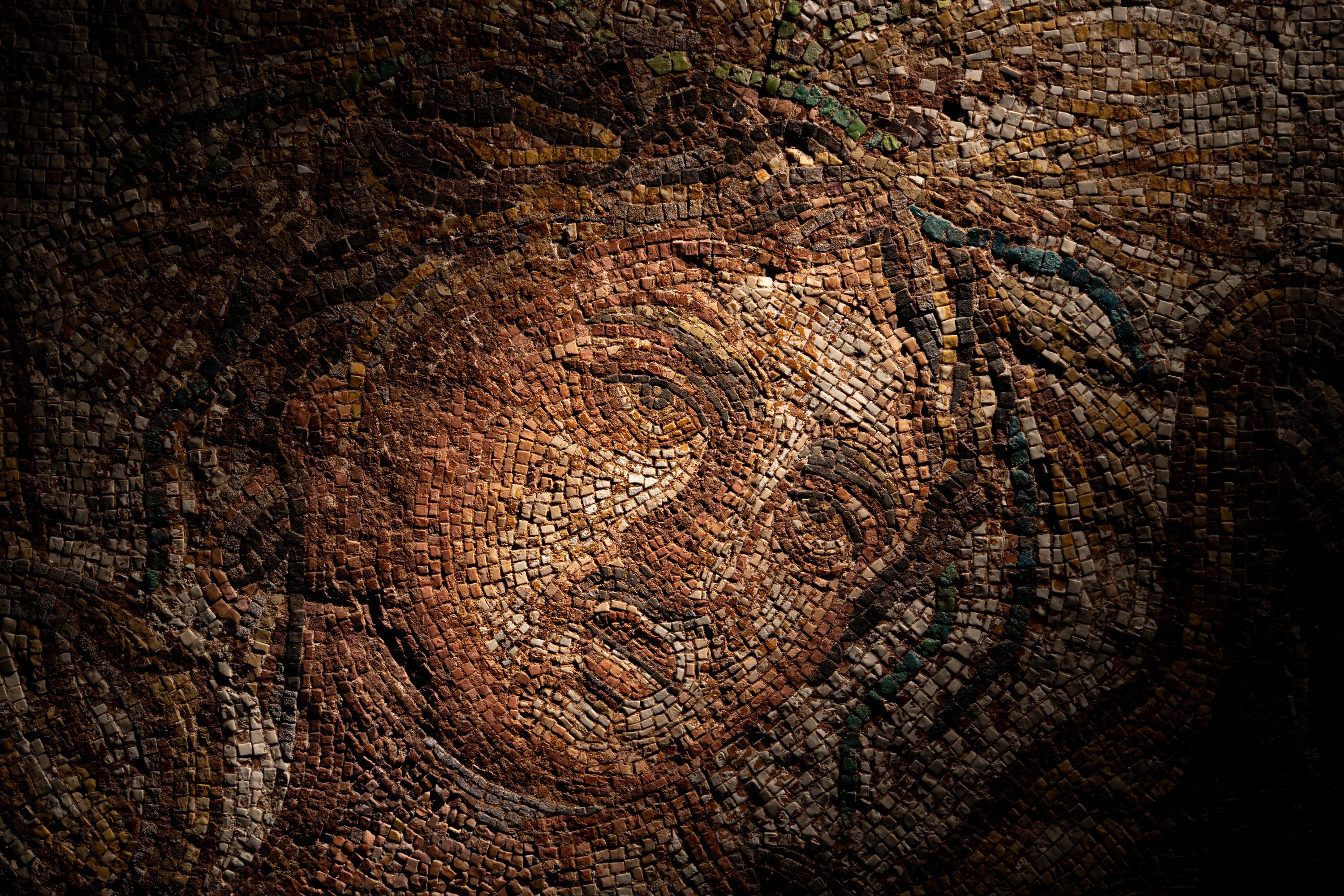 A Roman Mosaic Panel Depicting Summer