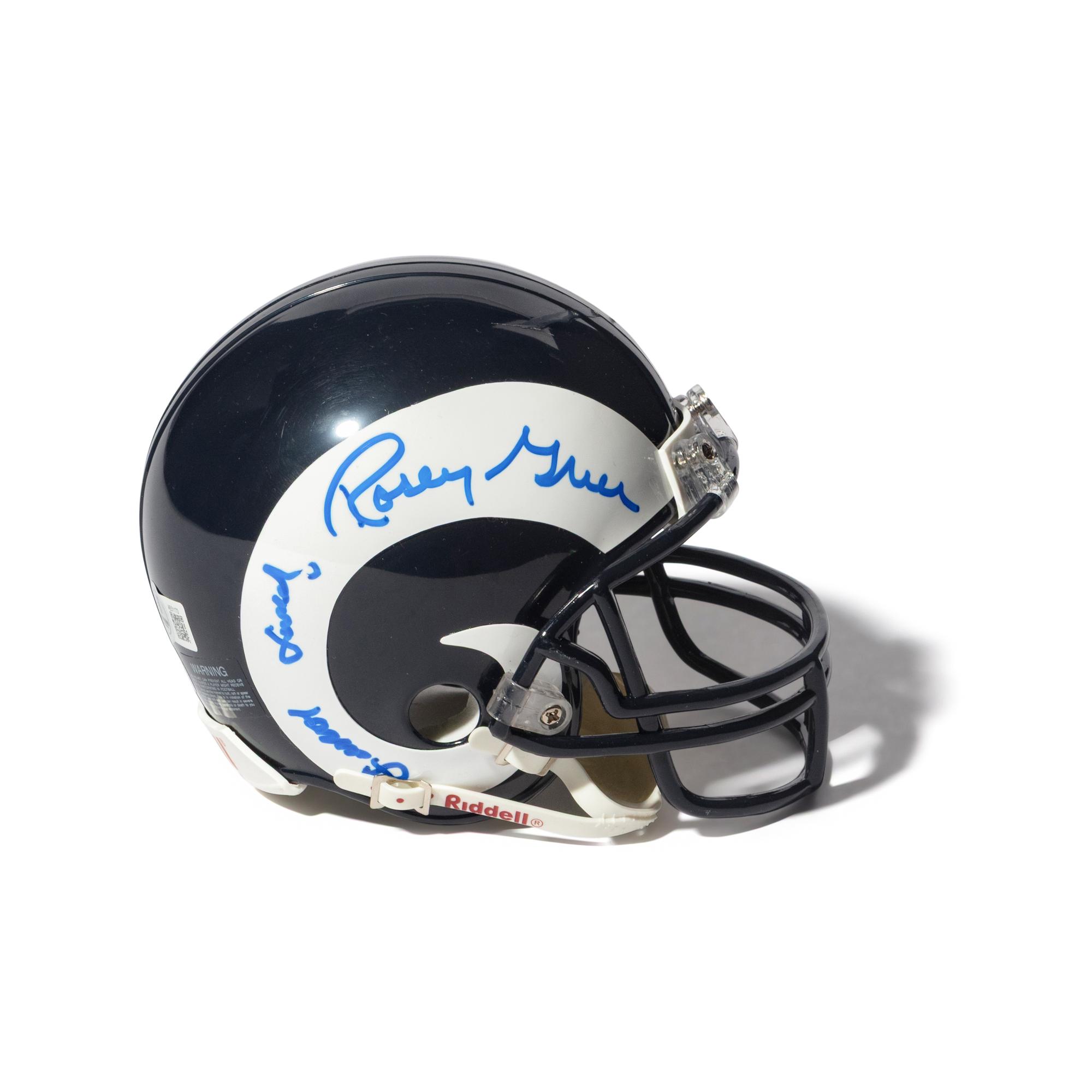 A Fearsome Foursome Signed Autograph Mini Helmet