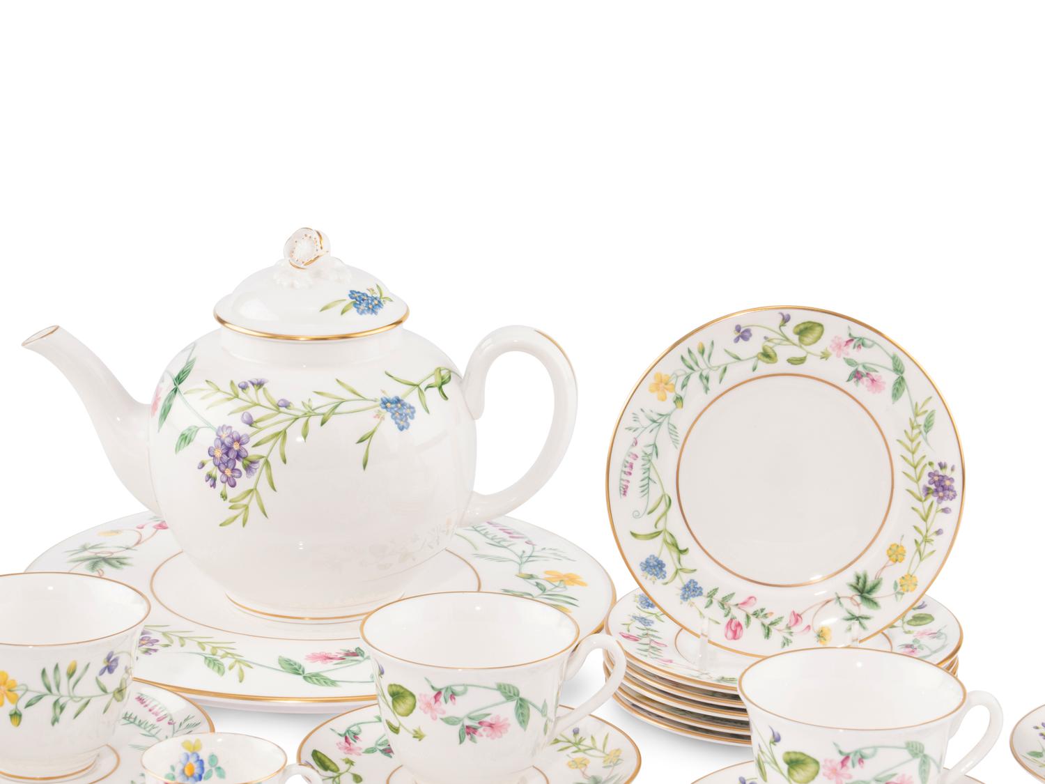 A Royal Worcester Arcadia Porcelain Tea Service