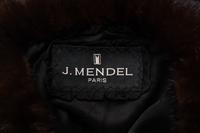 J. Mendel Wool Coat With Mink Trim