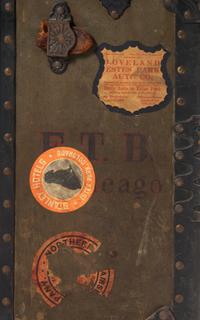 A Leather and Iron Steamer Trunk