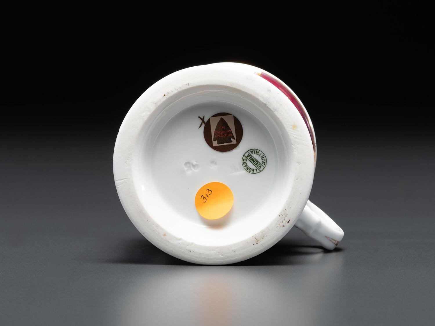 An Army Cannoneer's Porcelain Shaving Mug