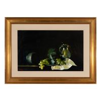 Michael Huggins (b. 1927) — Still Life with Grapes