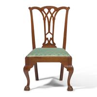 A Chippendale Carved Walnut Side Chair