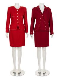 Two Chanel Two-Piece Skirt Suits, Late 1980s