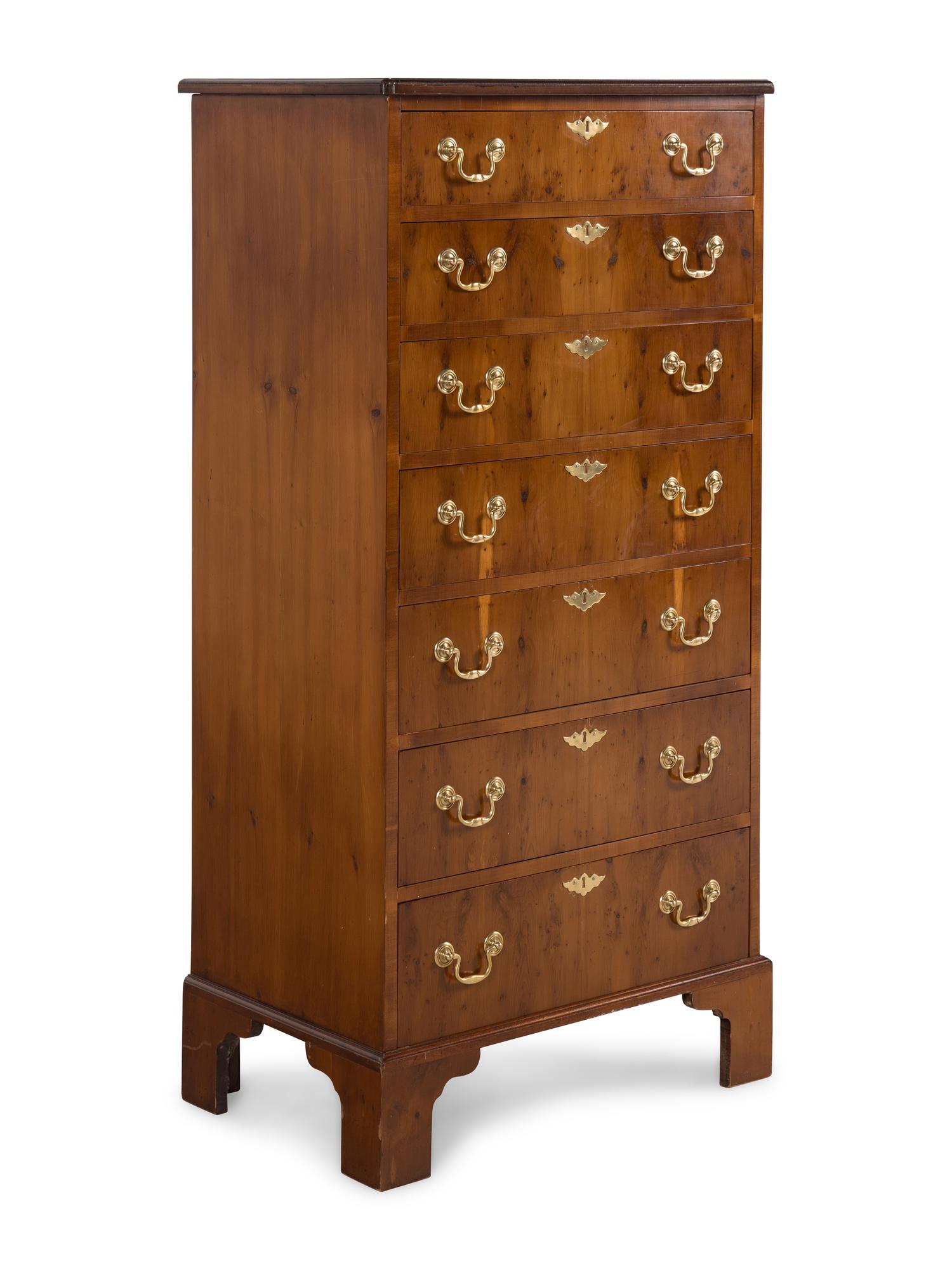 A George III Style Walnut Chest of Drawers