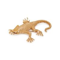 DANKNER, YELLOW GOLD LIZARD BROOCH