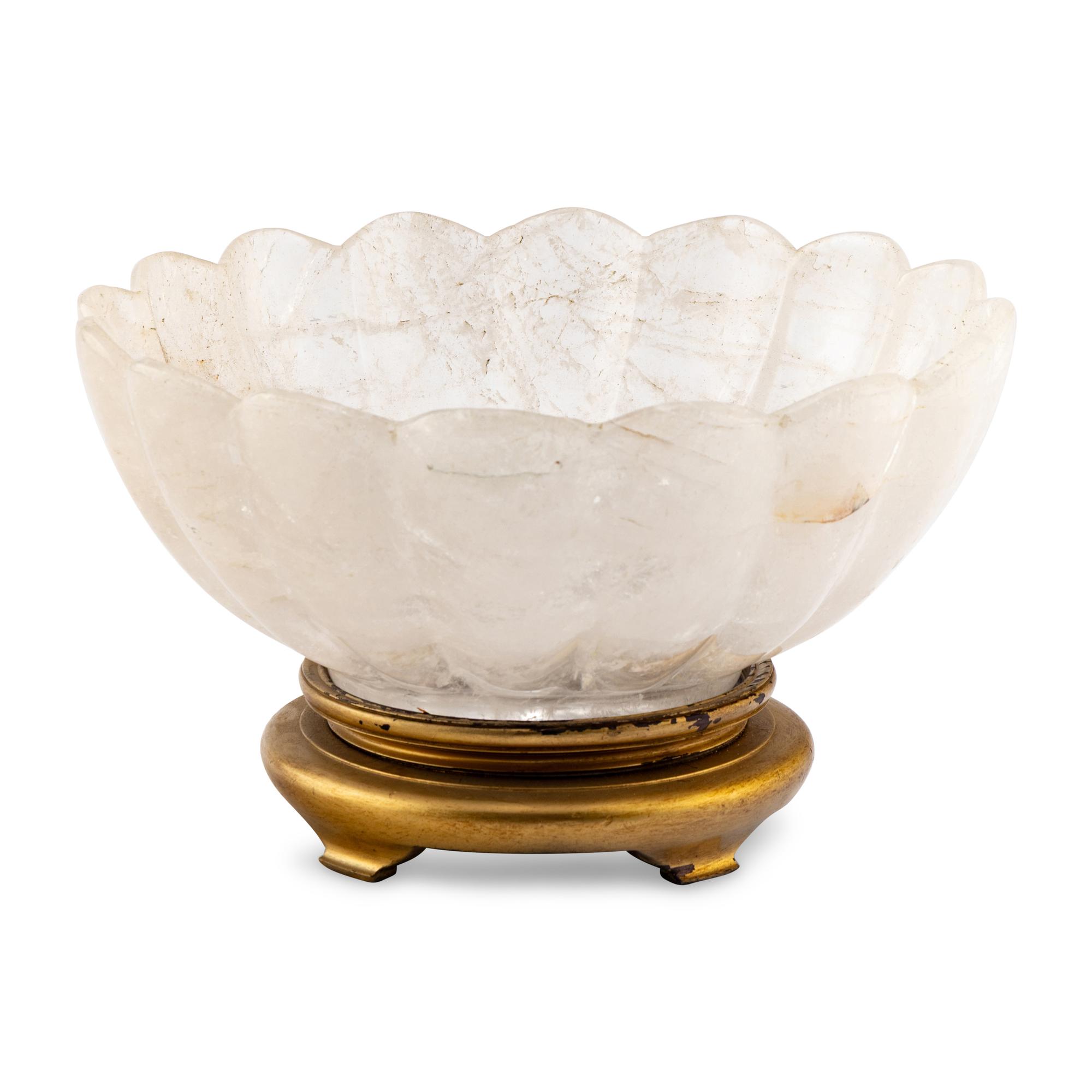 A Rock Crystal Center Bowl