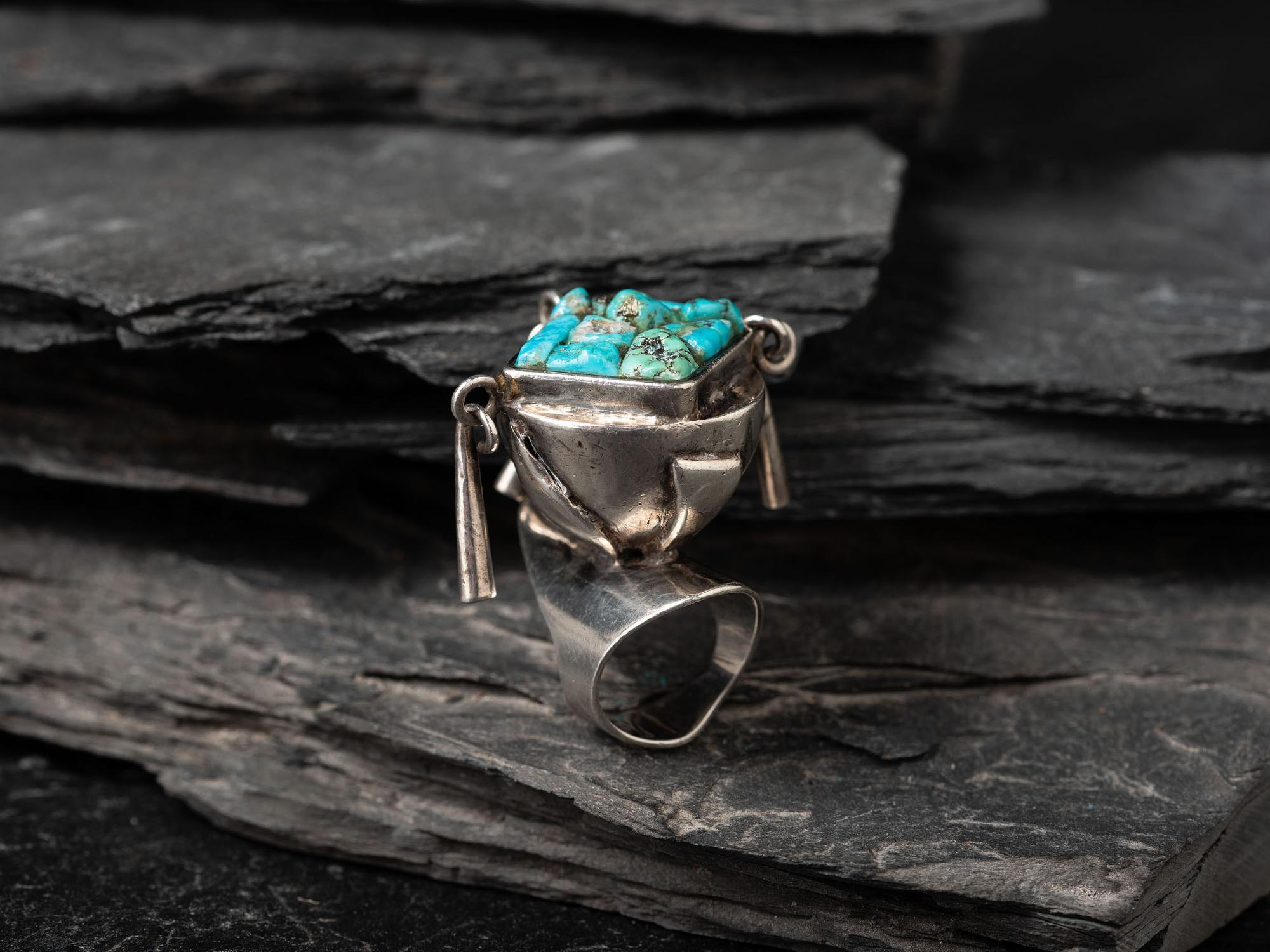 Silver and Turquoise Ring