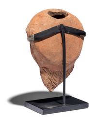 A Hellenistic Terracotta Head of a Goddess