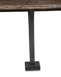 A French Art Deco Patinated Bronze Console