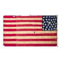 A 34-Star Hand-Sewn American Flag Commemorating Kansas Statehood