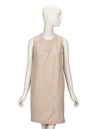 Ralph Rucci Chado, Dress Ensemble in Beige Crêpe
