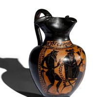 An Attic Black-Figured Trefoil Oinochoe