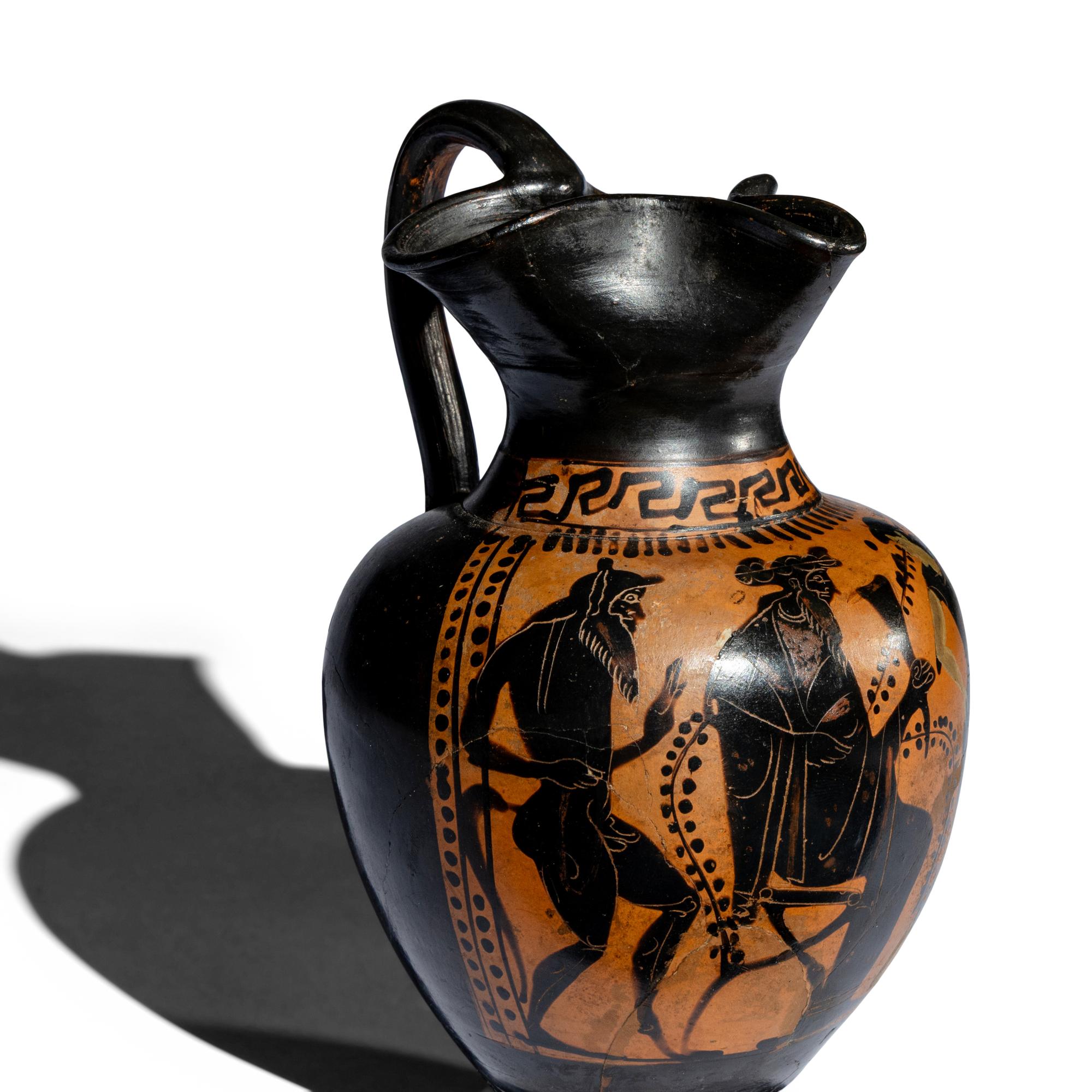 An Attic Black-Figured Trefoil Oinochoe