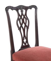 A Set of Six George III Style Mahogany Dining Chairs